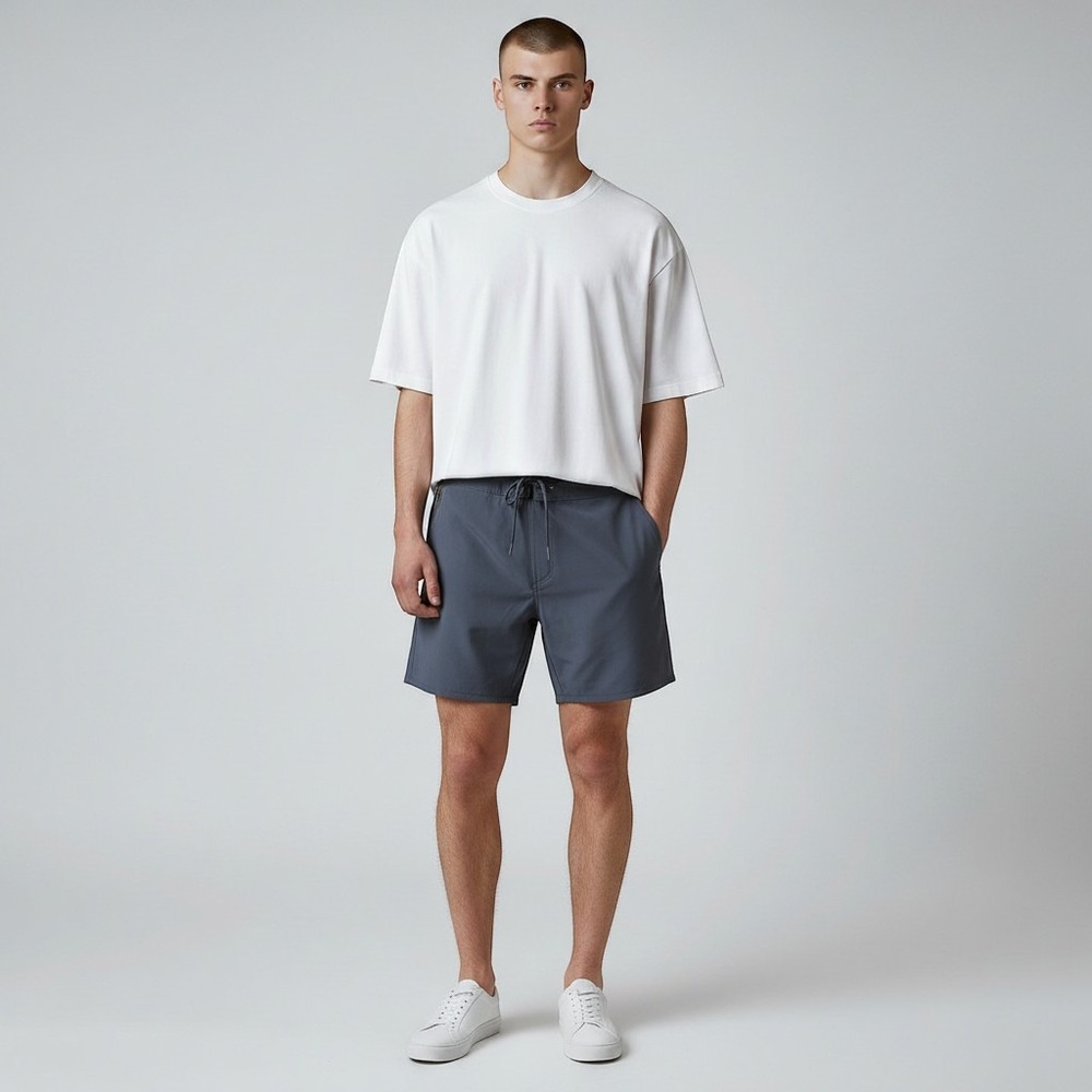 Ten Thousand Foundation Board Short Mens Medium Navy 5" Unlined NWT Performance